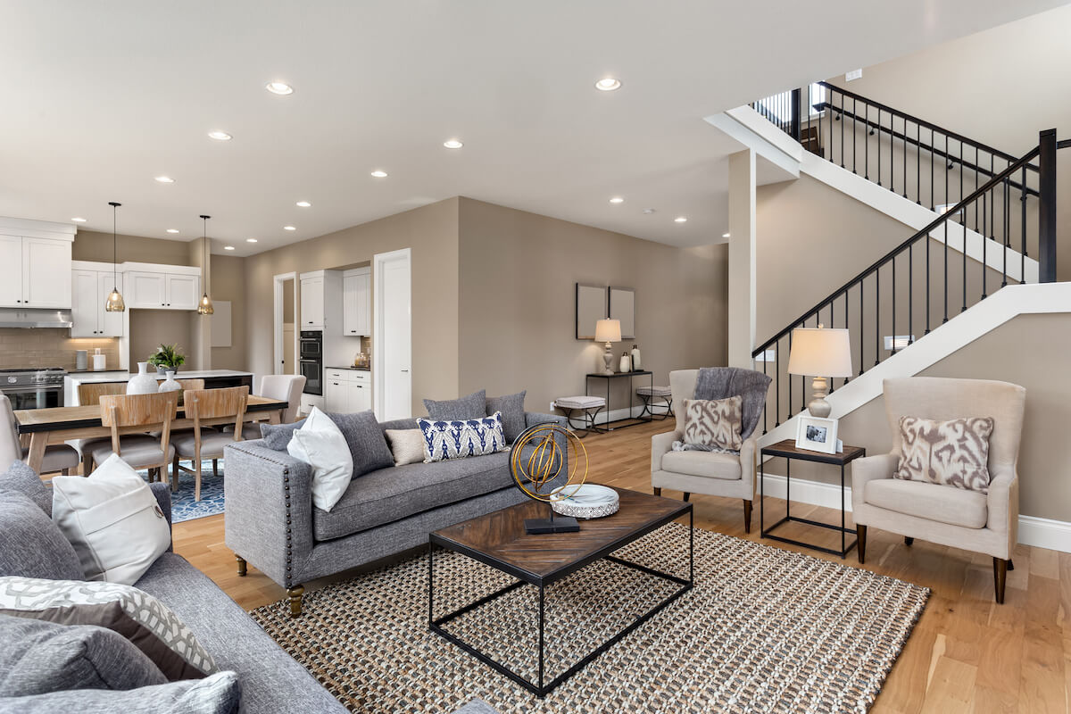 Dining and Living rooms